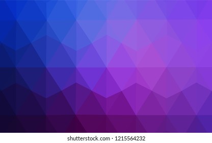 Dark Purple vector abstract mosaic pattern. A completely new color illustration in a polygonal style. Textured pattern for your backgrounds.