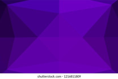 Dark Purple vector abstract mosaic pattern. Colorful illustration in abstract style with gradient. A new texture for your design.