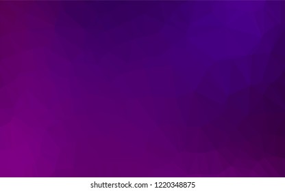 Dark Purple vector abstract mosaic backdrop. Shining colored illustration in a Brand new style. A completely new template for your business design.