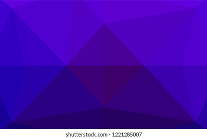 Dark Purple vector abstract mosaic pattern. Modern geometrical abstract illustration with gradient. The textured pattern can be used for background.
