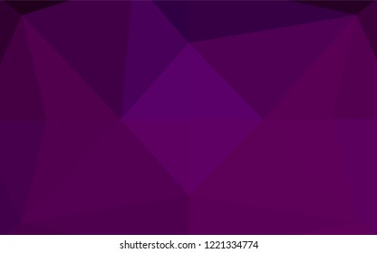 Dark Purple vector abstract mosaic backdrop. Brand new colored illustration in blurry style with gradient. A completely new template for your business design.