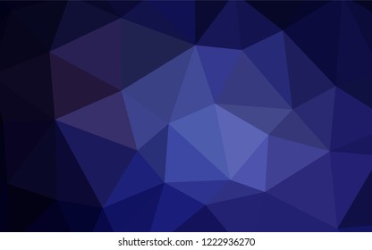 Dark Purple vector abstract mosaic background. Creative illustration in halftone style with triangles. Triangular pattern for your design.