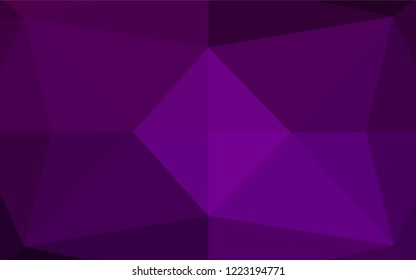 Dark Purple vector abstract mosaic backdrop. Shining colored illustration in a Brand new style. A completely new template for your business design.