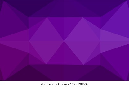 Dark Purple vector abstract mosaic background. A completely new color illustration in a vague style. The elegant pattern can be used as part of a brand book.