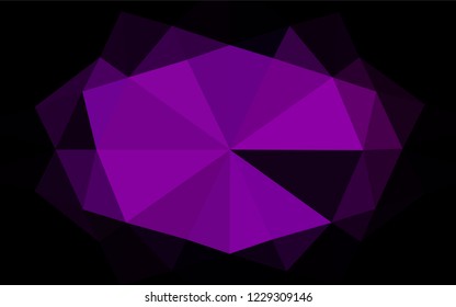 Dark Purple vector abstract mosaic backdrop. Brand new colored illustration in blurry style with gradient. Brand new design for your business.