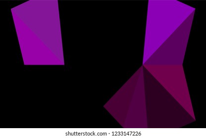 Dark Purple vector abstract mosaic pattern. An elegant bright illustration with gradient. A new texture for your design.