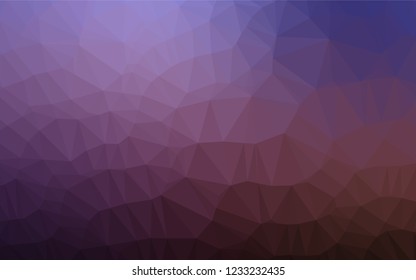 Dark Purple vector abstract mosaic background. An elegant bright illustration with gradient. The elegant pattern can be used as part of a brand book.