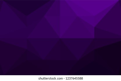 Dark Purple vector abstract mosaic background. Shining colored illustration in a Brand new style. The textured pattern can be used for background.