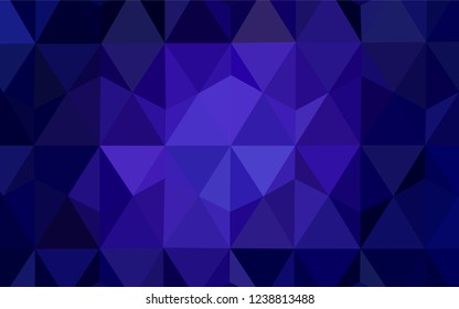 Dark Purple vector abstract mosaic pattern. Colorful illustration in polygonal style with gradient. Textured pattern for your backgrounds.