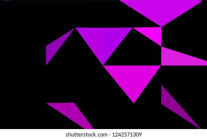 Dark Purple vector abstract mosaic backdrop. A vague abstract illustration with gradient. A new texture for your design.