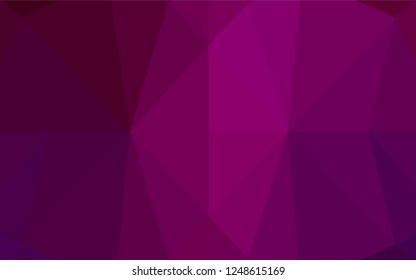Dark Purple vector abstract mosaic pattern. Modern geometrical abstract illustration with gradient. The textured pattern can be used for background.