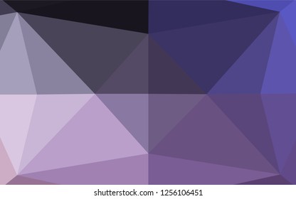 Dark Purple vector abstract mosaic pattern. Brand new colored illustration in blurry style with gradient. The completely new template can be used for your brand book.