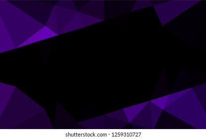 Dark Purple vector abstract mosaic backdrop. Brand new colored illustration in blurry style with gradient. A completely new design for your business.