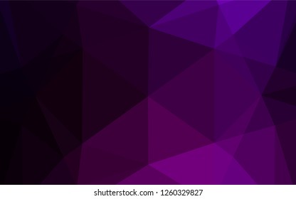 Dark Purple vector abstract mosaic pattern. A vague abstract illustration with gradient. A new texture for your design.