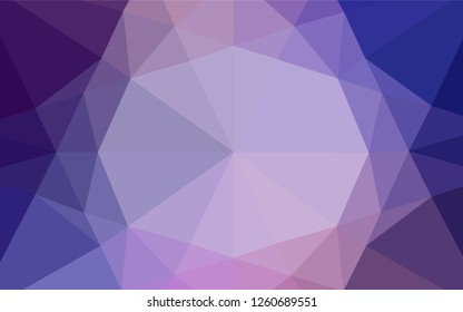 Dark Purple vector abstract mosaic backdrop. A completely new color illustration in a vague style. Brand new style for your business design.