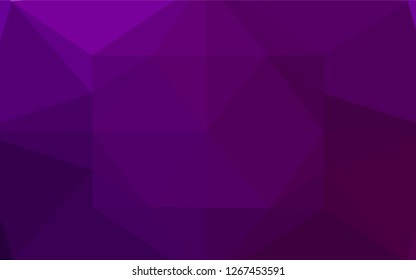 Dark Purple vector abstract mosaic backdrop. A completely new color illustration in a vague style. The completely new template can be used for your brand book.