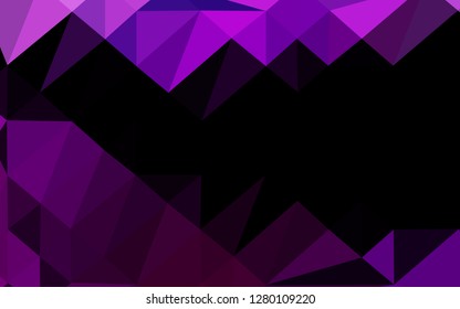Dark Purple vector abstract mosaic background. Creative illustration in halftone style with gradient. Elegant pattern for a brand book.