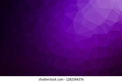 Dark Purple vector abstract mosaic backdrop. Colorful illustration in abstract style with gradient. Completely new template for your business design.