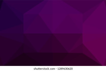 Dark Purple vector abstract mosaic backdrop. A completely new color illustration in a vague style. The textured pattern can be used for background.
