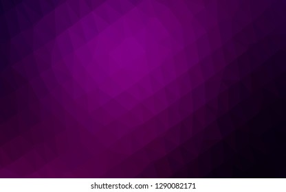 Dark Purple vector abstract mosaic background. Colorful illustration in abstract style with gradient. Template for a cell phone background.