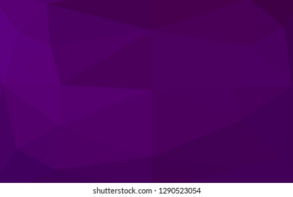Dark Purple vector abstract mosaic background. Colorful illustration in abstract style with gradient. Elegant pattern for a brand book.