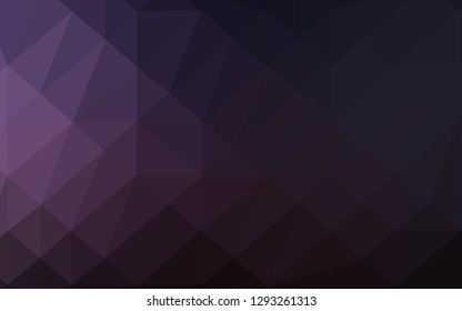 Dark Purple vector abstract mosaic backdrop. Brand new colorful illustration in with gradient. Textured pattern for background.