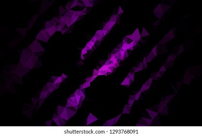 Dark Purple vector abstract mosaic pattern. An elegant bright illustration with gradient. Completely new template for your business design.