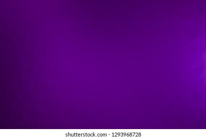 Dark Purple vector abstract mosaic pattern. Glitter abstract illustration with an elegant design. The best triangular design for your business.