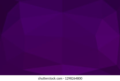 Dark Purple vector abstract mosaic background. Creative illustration in halftone style with gradient. Completely new template for your business design.