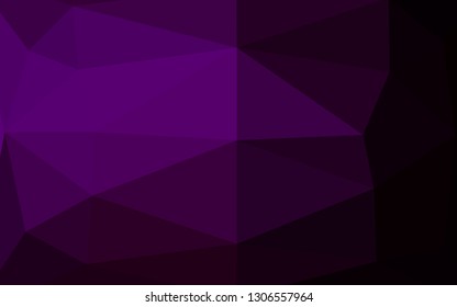Dark Purple vector abstract mosaic backdrop. An elegant bright illustration with gradient. Elegant pattern for a brand book.