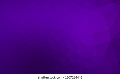 Dark Purple vector abstract mosaic backdrop. Colorful illustration in Origami style with gradient.  Completely new design for your business.