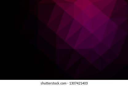 Dark Purple vector abstract mosaic pattern. A vague abstract illustration with gradient. New texture for your design.