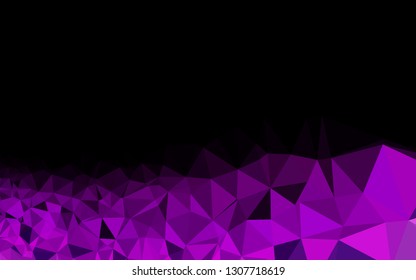 Dark Purple vector abstract mosaic background. Colorful abstract illustration with gradient. Completely new design for your business.