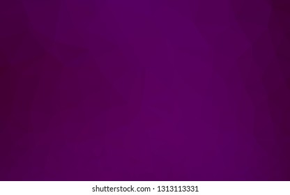 Dark Purple vector abstract mosaic pattern. Glitter abstract illustration with an elegant design. The best triangular design for your business.