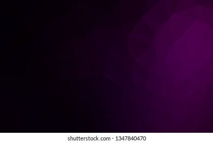 Dark Purple vector abstract mosaic pattern. A vague abstract illustration with gradient. Elegant pattern for a brand book.