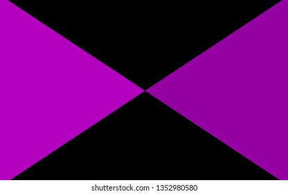 Dark Purple vector abstract mosaic backdrop. Colorful illustration in Origami style with gradient.  Template for your brand book.