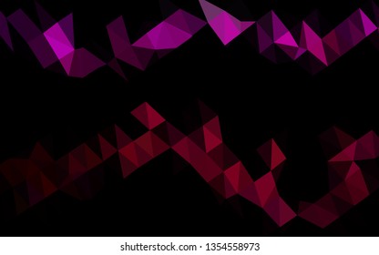 Dark Purple vector abstract mosaic background. Colorful abstract illustration with gradient. Template for a cell phone background.