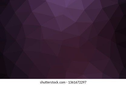 Dark Purple vector abstract mosaic background. An elegant bright illustration with gradient. Completely new design for your business.