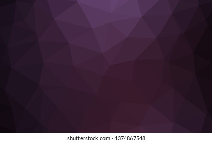 Dark Purple vector abstract mosaic background. Shining colored illustration in a Brand new style. Textured pattern for background.