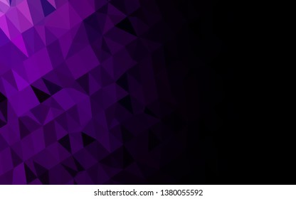 Dark Purple vector abstract mosaic background. A completely new color illustration in a vague style. Template for a cell phone background.