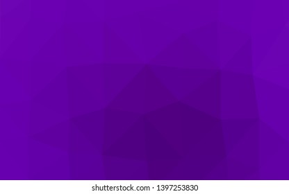 Dark Purple vector abstract mosaic pattern. A vague abstract illustration with gradient. Completely new design for your business.