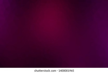 Dark Purple vector abstract mosaic backdrop. Colorful illustration in abstract style with gradient. The best triangular design for your business.