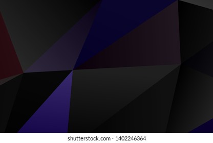 Dark Purple vector abstract mosaic backdrop. A sample with polygonal shapes. Completely new design for your business.