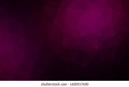 Dark Purple vector abstract mosaic backdrop. Colorful illustration in abstract style with gradient. New texture for your design.