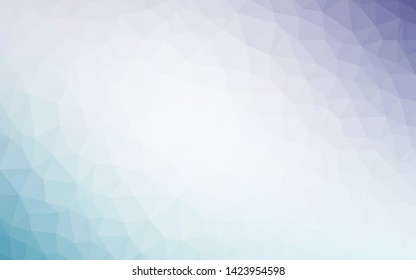 Dark Purple vector abstract mosaic pattern. Creative geometric illustration in Origami style with gradient. Completely new template for your banner.