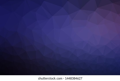 Dark Purple vector abstract mosaic backdrop. A vague abstract illustration with gradient. Completely new design for your business.