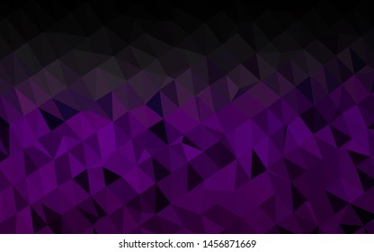Dark Purple vector abstract mosaic background. Shining colored illustration in a Brand new style. Completely new design for your business.
