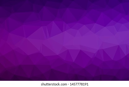 Dark Purple vector abstract mosaic background. A completely new color illustration in a vague style. Completely new template for your business design.
