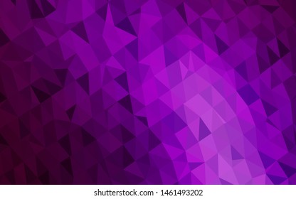 Dark Purple vector abstract mosaic backdrop. Shining colored illustration in a Brand new style. Polygonal design for your web site.