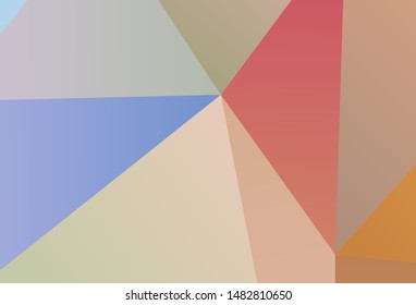 Dark Purple vector abstract mosaic backdrop. Colorful illustration in polygonal style with gradient. Pattern for a brand book's backdrop.